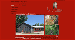 Desktop Screenshot of bearcrossingcabins.com